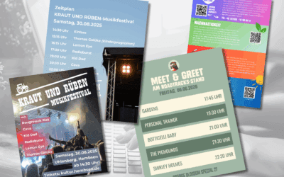 Frisches Grafikdesign für 2 Festivals