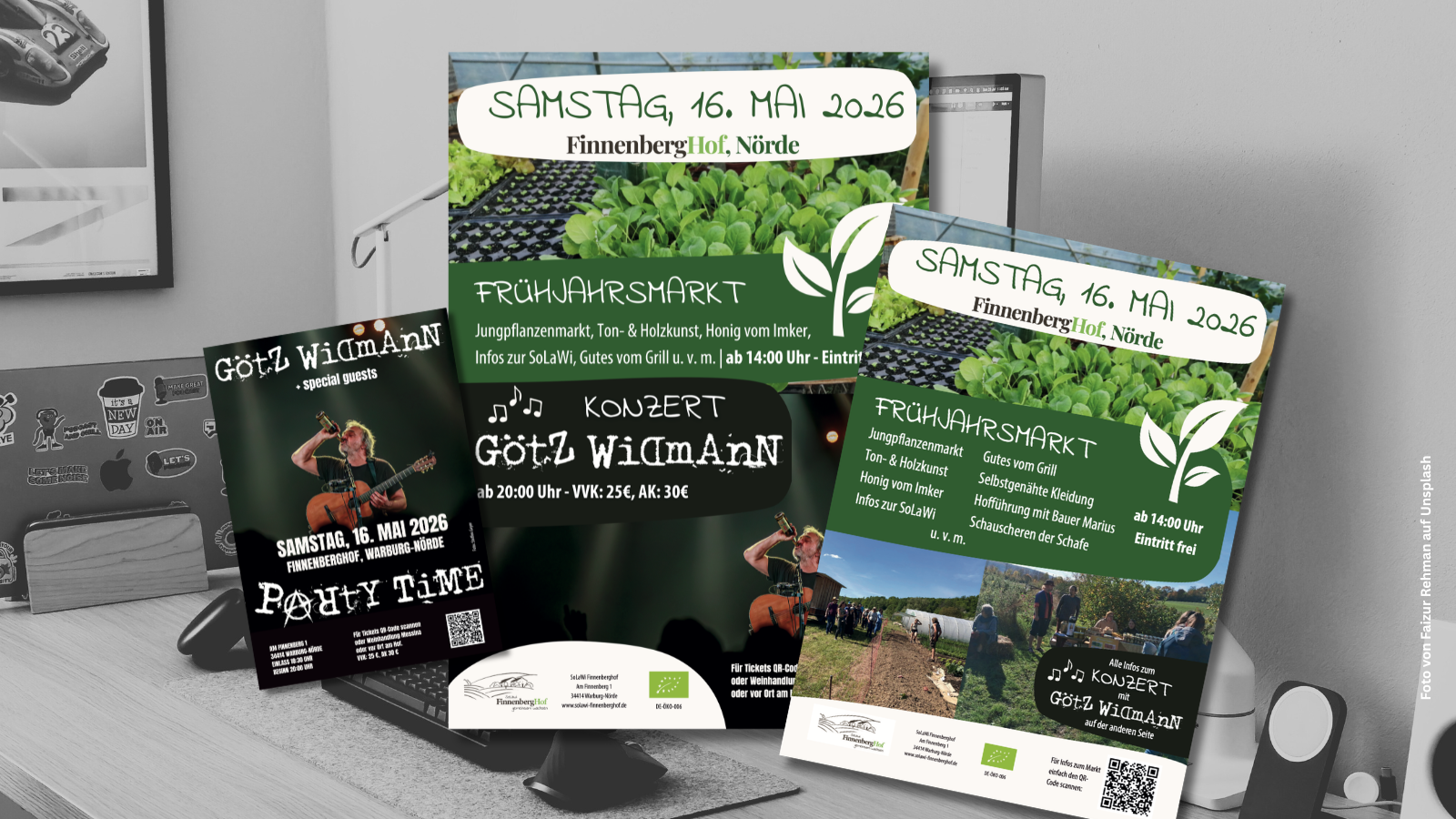 Dies ist eine Grafik zum Mediendesign für den Finnenberghof durch das nurguteleute Kreativbüro.